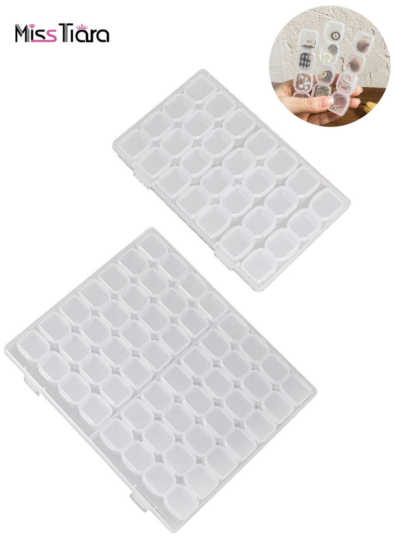 Multifunctional Portable Transparent Jewelry Box Earrings Necklace Ring Anti-oxidation Jewelry Box Transparent Storage Box
