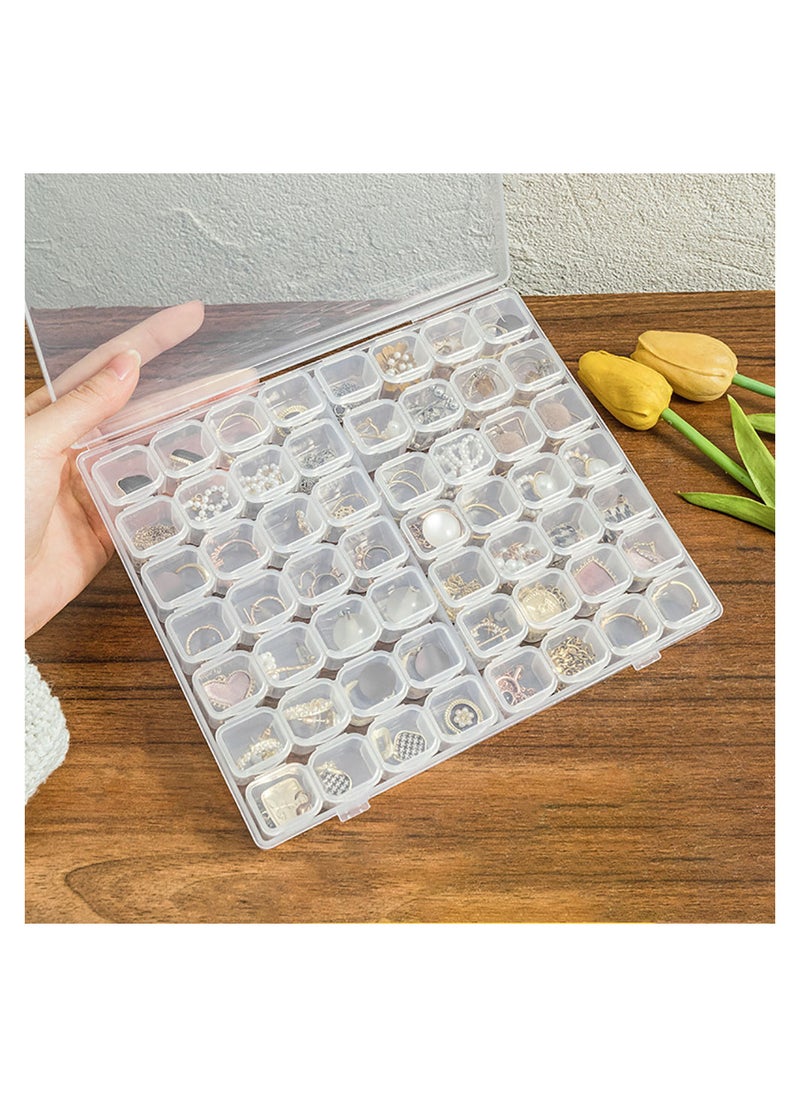 Multifunctional Portable Transparent Jewelry Box Earrings Necklace Ring Anti-oxidation Jewelry Box Transparent Storage Box
