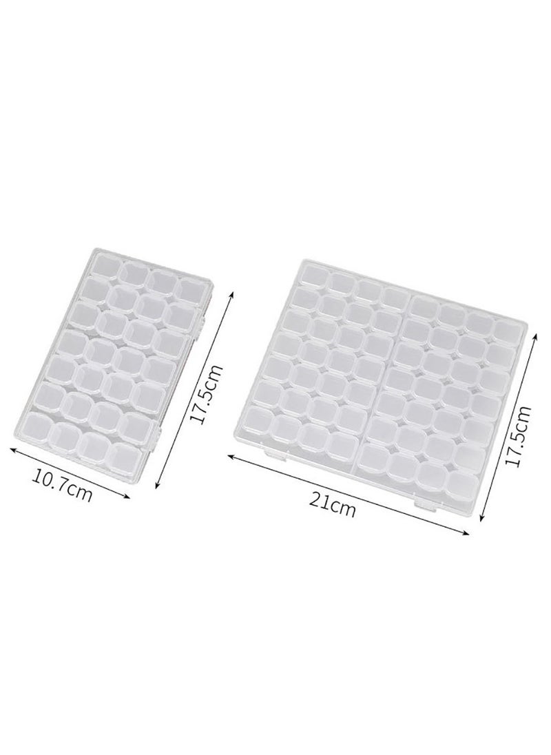 Multifunctional Portable Transparent Jewelry Box Earrings Necklace Ring Anti-oxidation Jewelry Box Transparent Storage Box