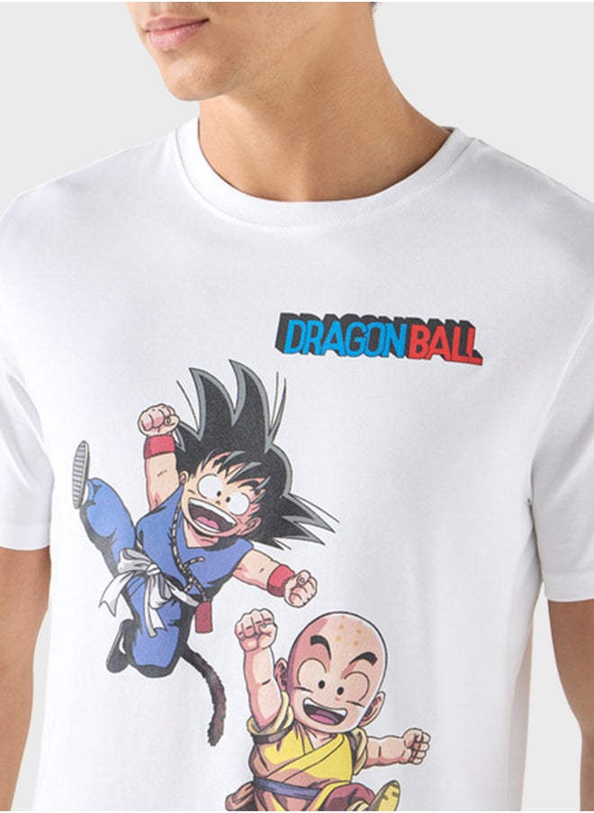 SP Characters Cartoon Print Crew Neck T-Shirt  - Image 3