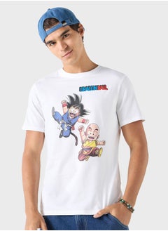 SP Characters تي شيرت بطبعة رسوم متحركة ورقبة دائرية  - Image 1