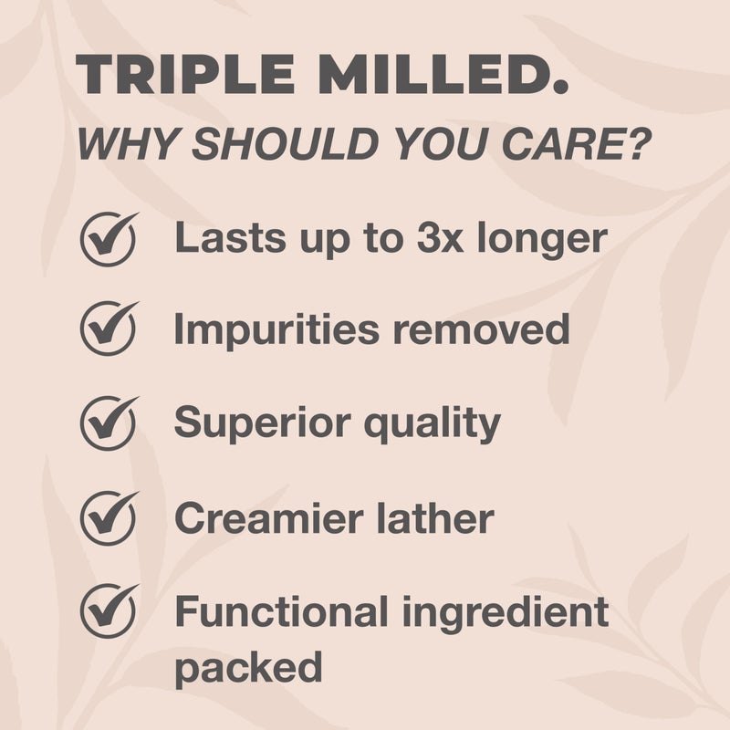 One With Nature Feminine Cleansing Bar 3Pack 3.5oz Fragrance-Free Soap Bar, Dermatologist Tested, Probiotics, Apple Cider Vinegar, Omega Fatty Acids, Oatmeal, Gentle Cleanser for Face, Body - Image 4