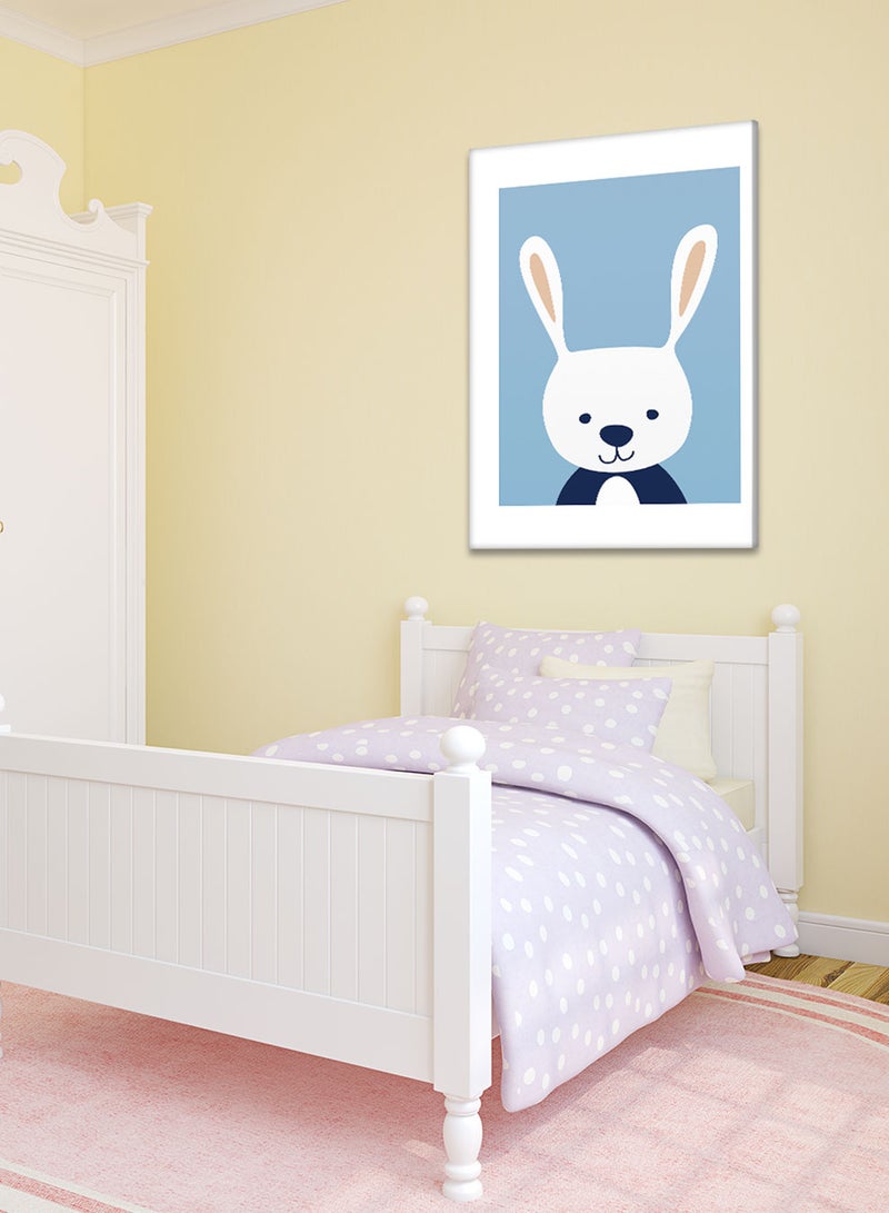 لوحة كانفاس على إطار خشبي بتصميم ارنب لطيف، للمنزل، غرفة المعيشة، المكتب، الديكور - Image 2