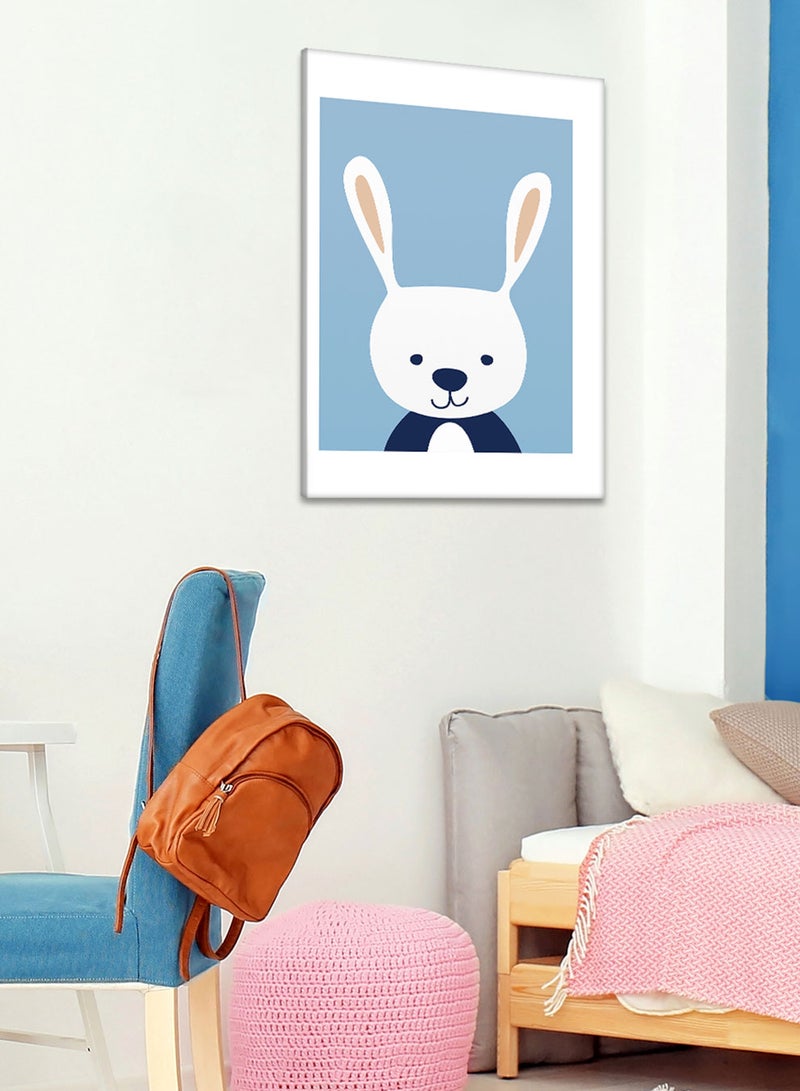 لوحة كانفاس على إطار خشبي بتصميم ارنب لطيف، للمنزل، غرفة المعيشة، المكتب، الديكور - Image 3