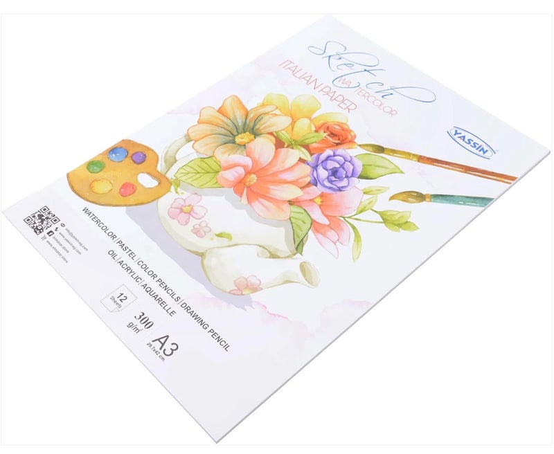Yassin Sketchbook, A3, Wirebound, 300G - NO: 1283 - Image 2