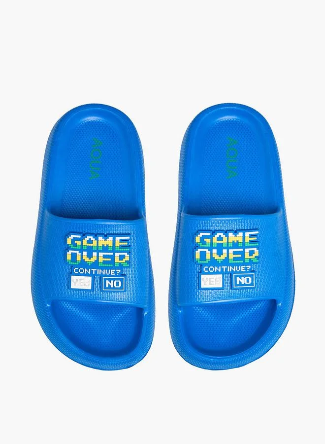 Aqua Boys Gamer Print Slides