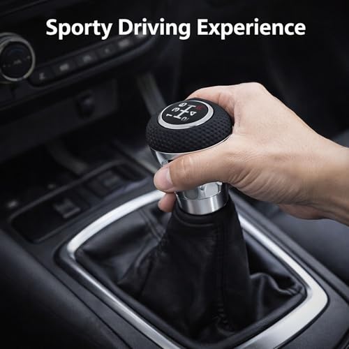 YOURKARTS.COM MO MO Gear Shift Knob with Universal Fit with Adapters Premium Car Gear Knob with Screws & Allen Key Installation Kit | Sporty Anti-Slip Grip Car Interior Accessories 2026 - Image 5