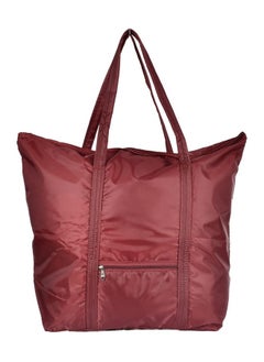 Kuber Industries Kuber Industries Multiuses Polyster Storage Bag|1 Small Pocket & Handle |Shopping Bag|Tote Bag|Cloth Bag |Size 56 x 18 x 47 (Maroon)-47KM01255  - Image 2