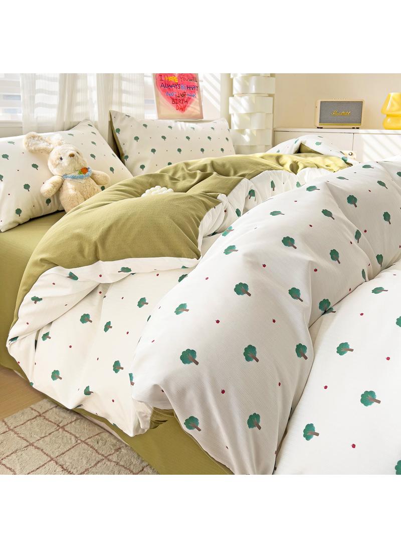 Bluejw Pure Cotton Washable Bed Sheet And Duvet Cover Bed Linen Set  - Image 1