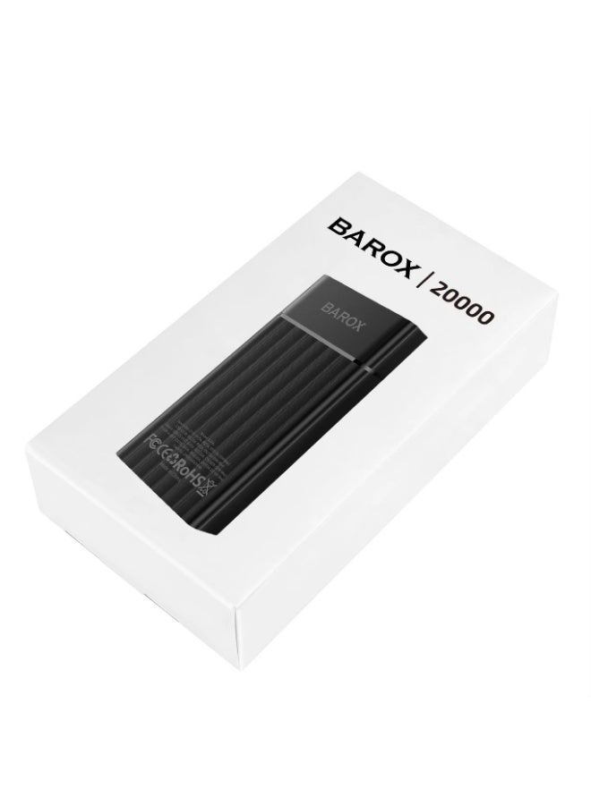 باروكس باور بانك باروكس 20000mAh: شحن سريع PD بقوة 22.5W، تصميم محمول ومؤشر رقمي. - Image 2