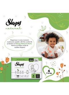 Sleepy Baby Diaper Natural Pants Size 4, Ultimate Comfort, Superior Absorbency, Eco-Friendly, Hypoallergenic, 5 X 30 Pieces  - Image 5