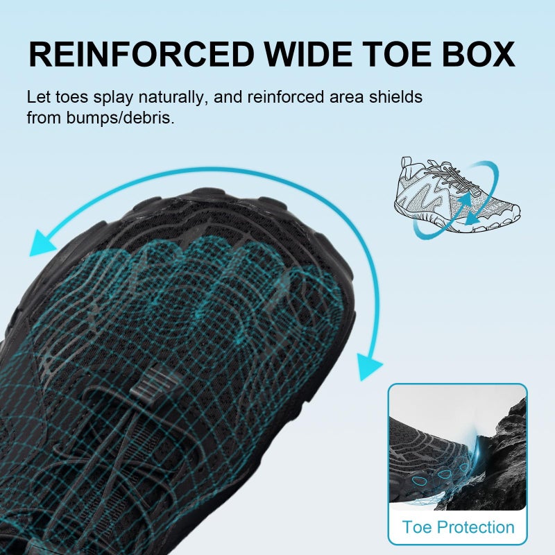 ELETON Hike Barefoot Shoes Womens Men Footwear,Pro-Healthy&Non-Slip Water Shoe for Women Men, Wide Toe Running Shoes Boots Sneakers Unisex - Image 3