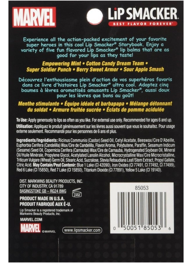 Lip Smacker Marvel Avengers Storybook Collection Set Of 5 Flavored Lip Balms  - Image 4