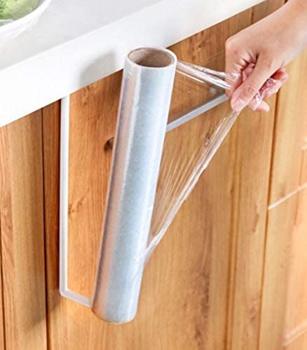 Craftland Wrought Iron Metal Over The Cabinet Door Tissue Paper/Towel/Roll/Napkin Holder/Dispenser for Kitchen Bathroom and Dining Table (White Set of 2) - Image 3