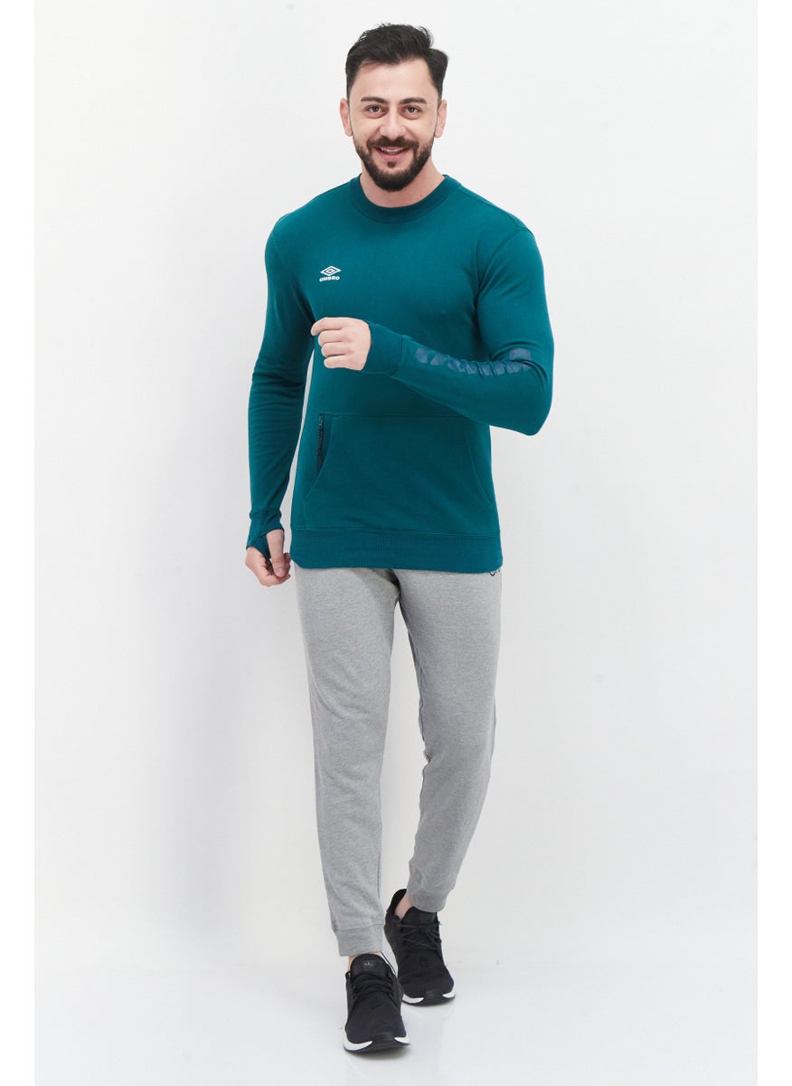 Men Sportswear Fit Long Sleeve Running Sweatshirt, Green - pzsku/Z2C9E18F8A4CC74A46F1CZ/45/_/1726109020/f09d053e-3e20-45b4-be66-7787fee5043e