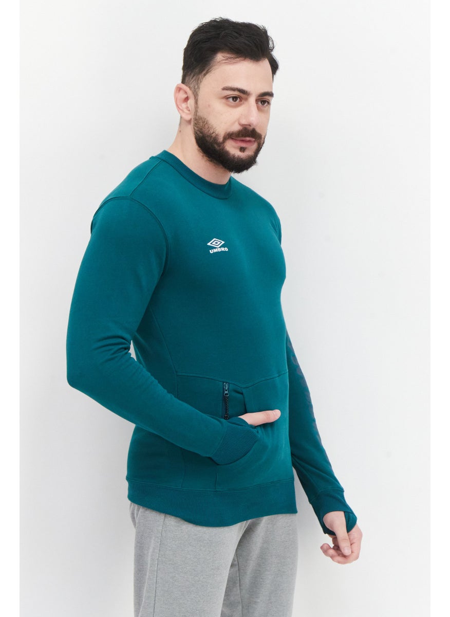 Men Sportswear Fit Long Sleeve Running Sweatshirt, Green - pzsku/Z2C9E18F8A4CC74A46F1CZ/45/_/1737900799/12d8b2ba-a60d-48e3-abc1-ed71795c96ca