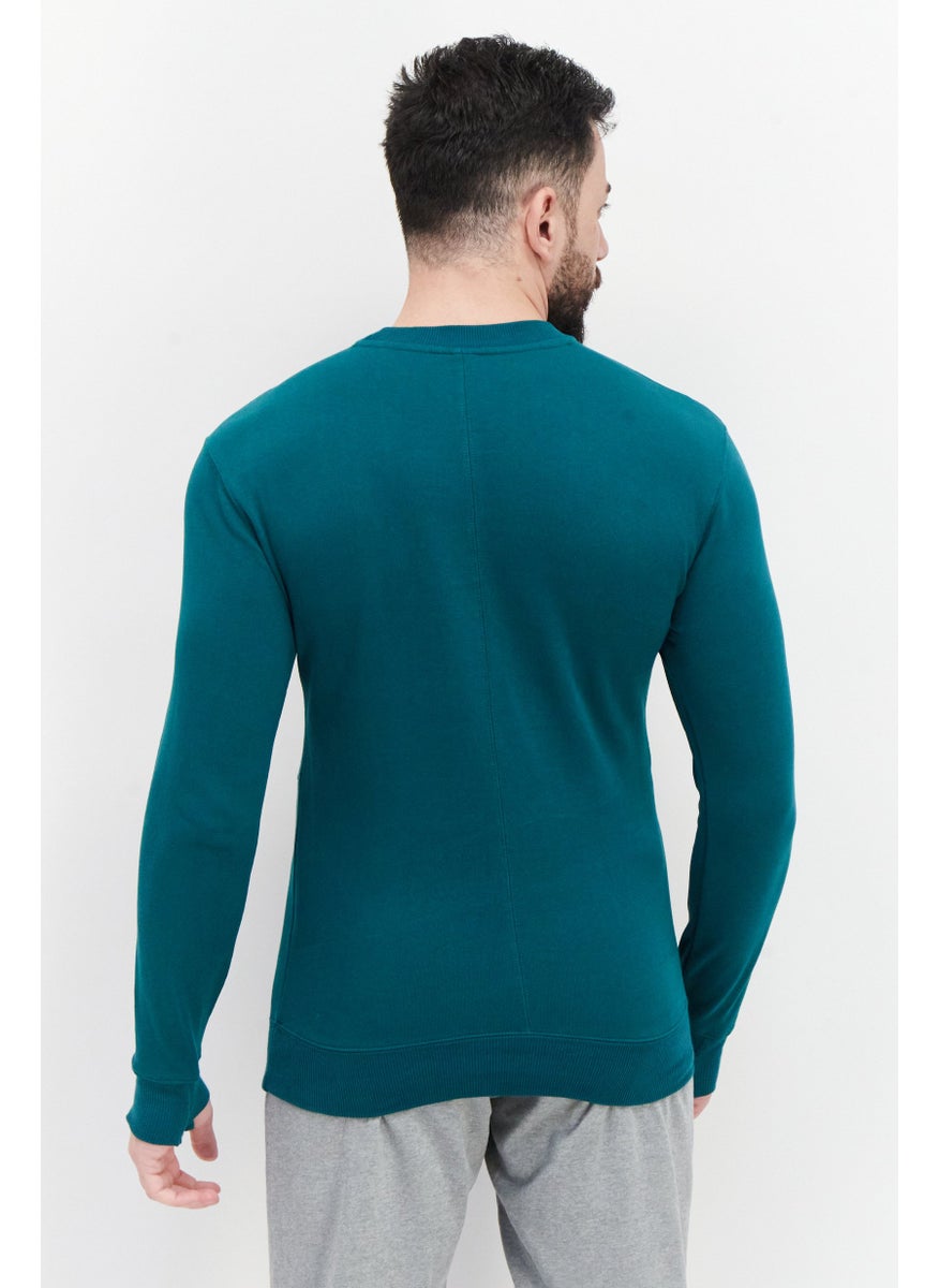 Men Sportswear Fit Long Sleeve Running Sweatshirt, Green - pzsku/Z2C9E18F8A4CC74A46F1CZ/45/_/1737900920/b90c6249-39d5-4481-9058-ad42ab7e8a7c