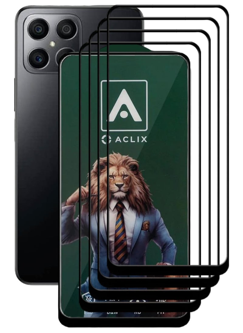 ACLIX 4 Pieces Antistatic ESD Dustproof Premium Quality High Definition Tempered Glass Screen Protector Designed For Honor X8 - Image 1