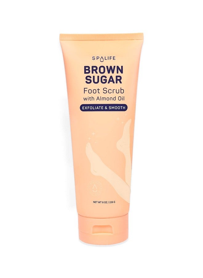 سبا لايف مقشر سبا لايف للقدمين بالسكر البني ناعم ومرطب للقدمين بزيت اللوز (8.2 أونصة) - Image 1