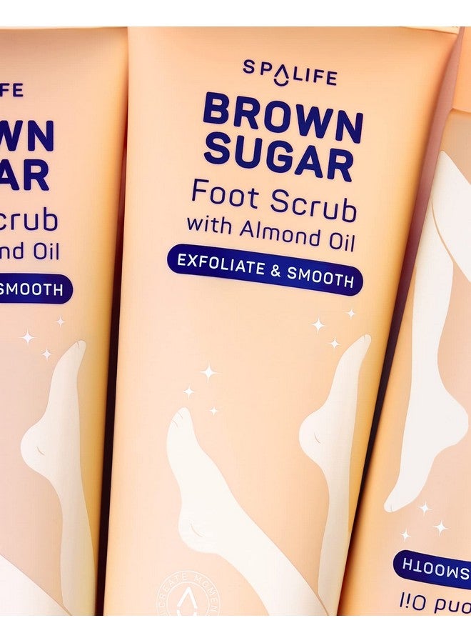 سبا لايف مقشر سبا لايف للقدمين بالسكر البني ناعم ومرطب للقدمين بزيت اللوز (8.2 أونصة) - Image 3