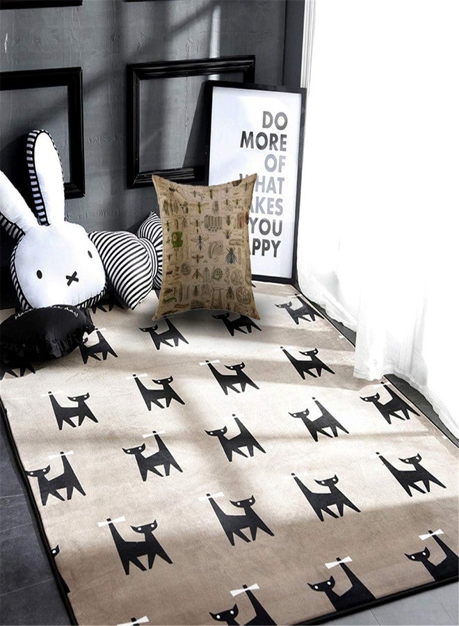 Mugod Decorative Throw Pillow Cover for Couch Sofa,Biology Vintage Insects Entomology Taxonomy Nature Home Decor Pillow case 18x18 Inch - Image 4