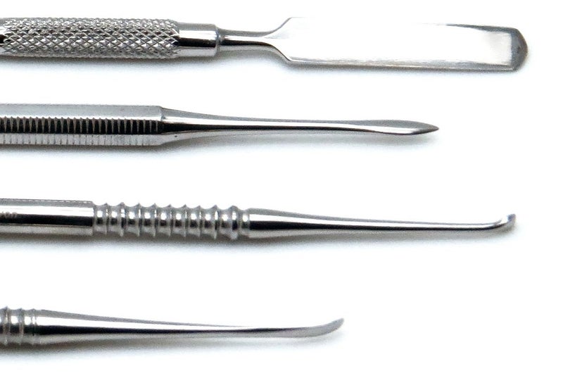 SUPERIOR INSTRUMENTS Dental Spatula Cement, Beal, Lecron, Zahle Double Ended Wax Mixing Carvers Lab 4 Pieces Instruments Set - Image 4