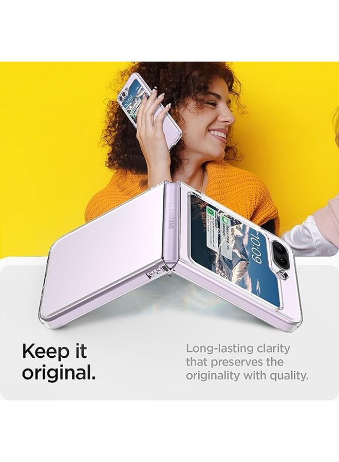 Case for Samsung Galaxy Z Flip 5 Case Clear,Ultra-Thin Slim Fit Transparent Hard PC Phone Case for Samsung Flip 5 - Image 3