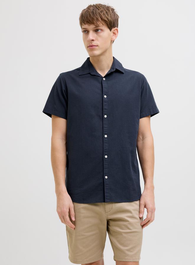 Rebel Moss Sunny Plain Short Sleeve Regular Fit Shirt - Image 1