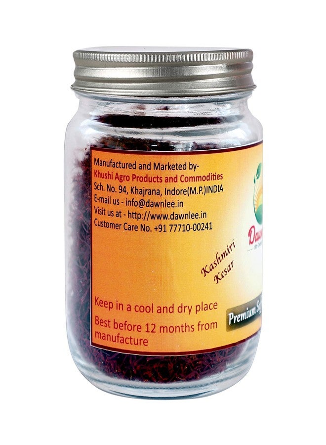 Dawn Lee Kashmiri Saffron Threads 1g (0.035 oz) | Premium Grade Mongra Kesar | Long Strands | Pure Zafran from Kashmir | Natural Aromatic Spice for Cooking & Beverages - Image 3