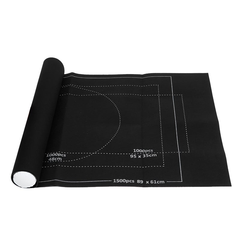 Felt Puzzle Mat Jigsaw Puzzles Roll Up Storage Pad Puzzle Blanket for ChildrenBlack 26x46in - Image 2