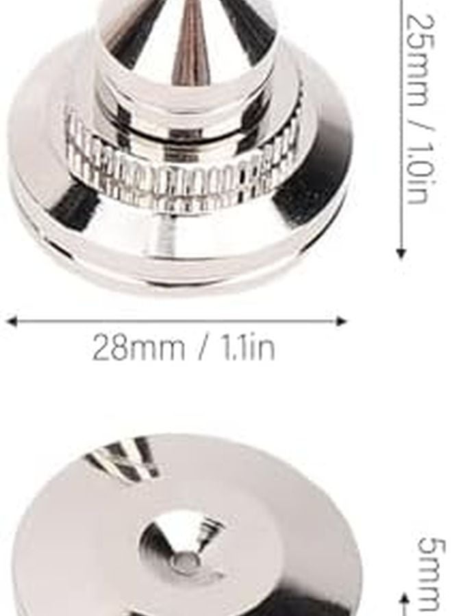 8 قطع أقدام عازلة مكبرات الصوت النحاسية مجموعة وسادات مسامير قابلة للتعديل تصميم بدون حفر - Image 3