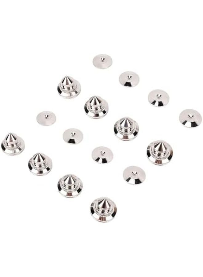 8 قطع أقدام عازلة مكبرات الصوت النحاسية مجموعة وسادات مسامير قابلة للتعديل تصميم بدون حفر - Image 1