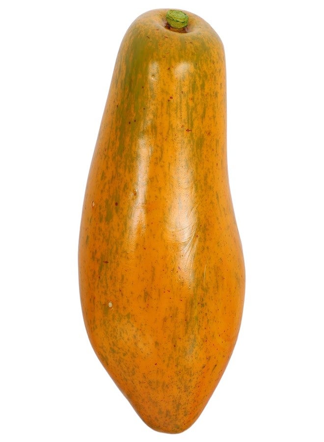 Hemobllo Realistic Artificial Papaya Model PU Glue Lightweight Fruit Decoration for Home Kitchen Party Photography Prop with Vivid Texture and Fine Workmanship - Image 1