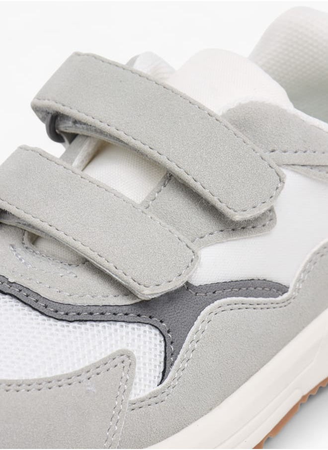 JUNIORS Boys Panelled Ankle Sneakers With Hook And Loop Closure  - Image 4