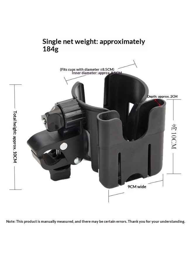 حامل أكواب متعدد الاستخدامات لعربة الأطفال، وحامل للهاتف، وحامل أكواب للدراجة، وحامل أكواب وزجاجة ماء عالمي لعربة الأطفال - Image 3