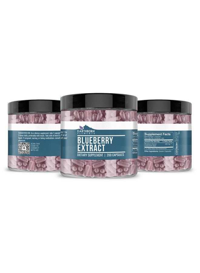 Earthborn Elements Blueberry 10:1 Extract Capsules, Pure & Undiluted, No Additives - Image 2