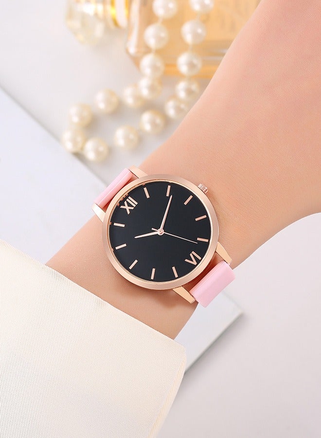 5PCS Stylish beautiful Ladies Watch Bracelet ，Charming and elegant holiday gift women's Watch Set  - Image 3