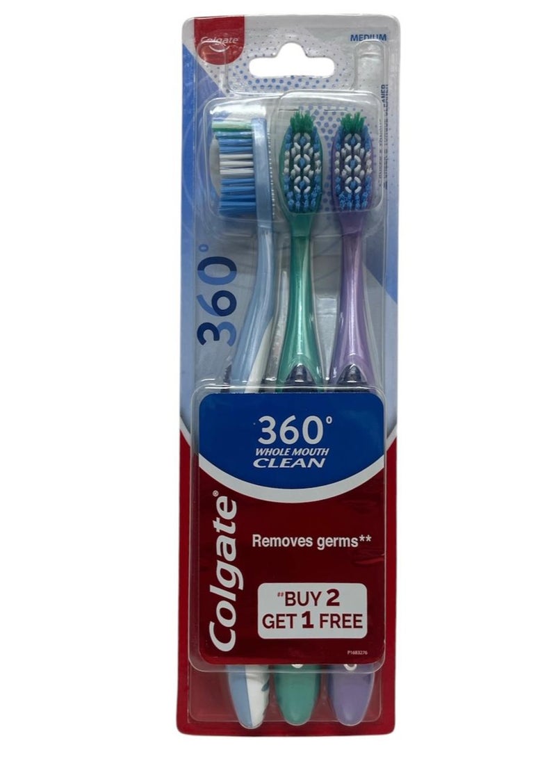 COLGATE BURSH 360 WHOLE MOUTH CLEAN 3p