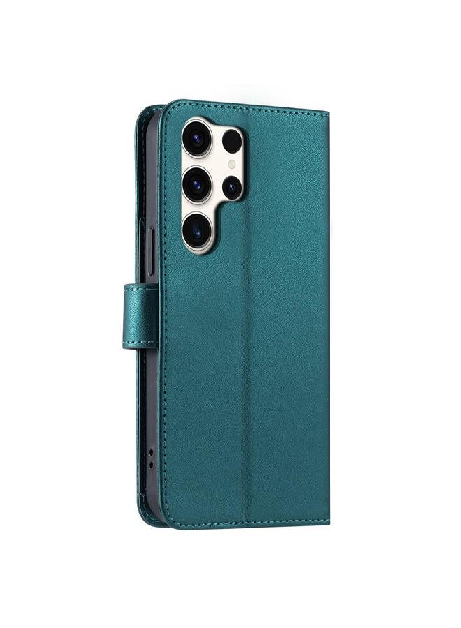 S-TOP Case For Samsung Galaxy S25 Ultra 5G Ring Buckle Rhombic Leather Phone Case - Image 3