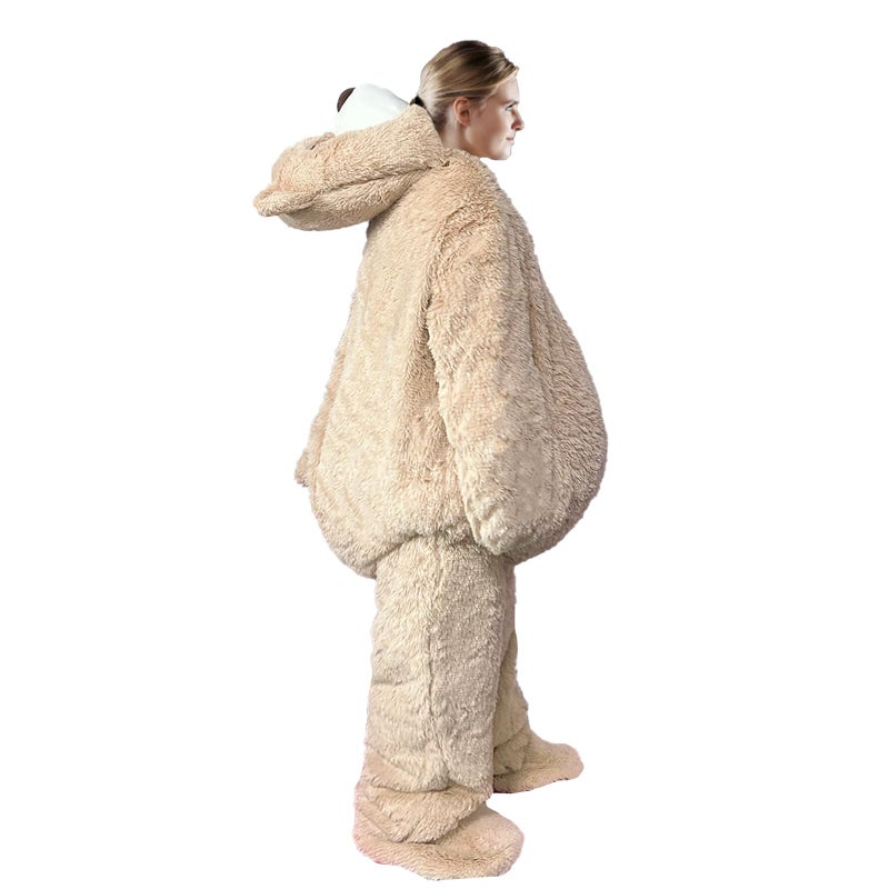 Erkangsm Bear Mascot Costume, Dancing Bear Costume, Giant Plush Bear Costume, Christmas Costumes for Adults, 73 inches - Image 3