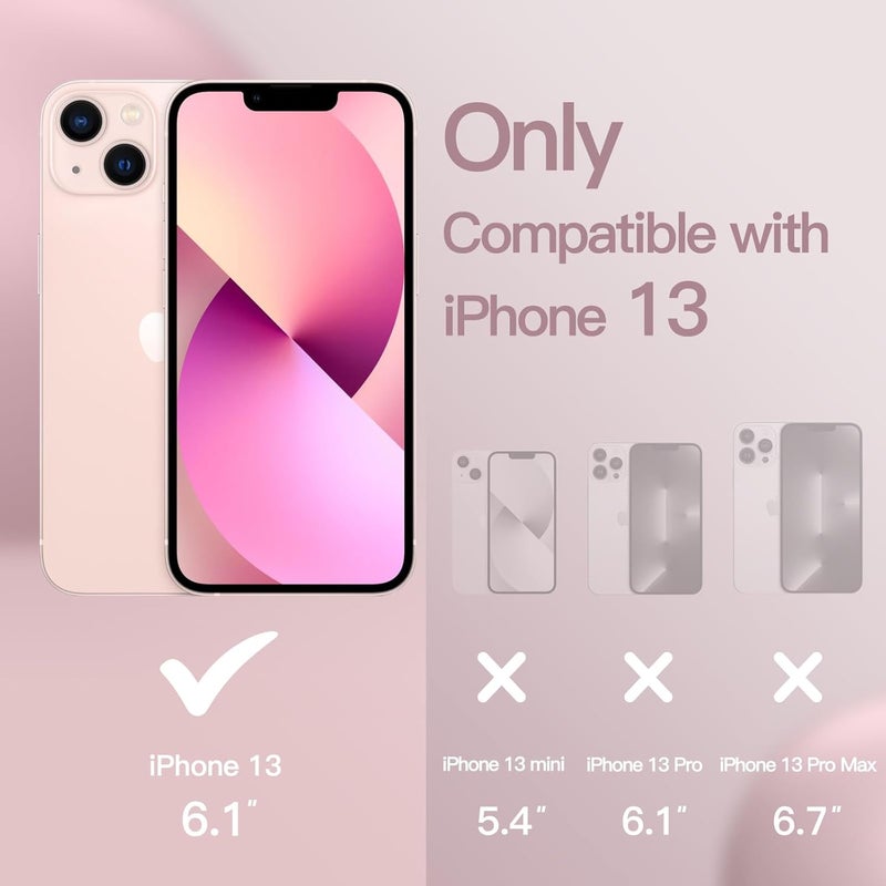 for iPhone 13 - Pink, Full-Body Protective Cover - Image 2