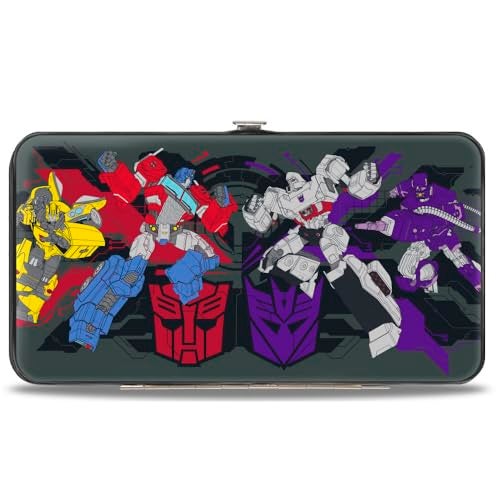 Buckle Down BuckleDown Hasbro Wallet Hinged Transformers Autobots Versus Decepticons Action and Logos Vegan Leather - Image 3