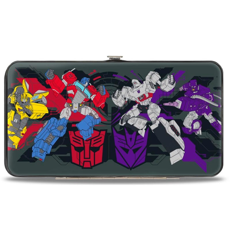 Buckle Down BuckleDown Hasbro Wallet Hinged Transformers Autobots Versus Decepticons Action and Logos Vegan Leather - Image 2