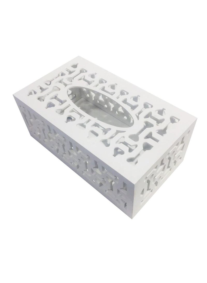 FFD Wooden Tissue Box Cover For Disposable Paper Facial Tissues Wooden Rectangular Tissue Case Napkin Holder For Storage On Bathroom Vanity Countertop Bedroom Dresser Night Stand Desk  - Image 1