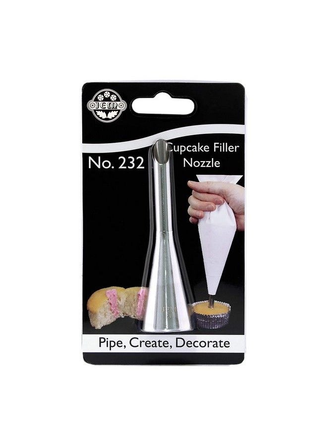 PME Jem Cupcake/Doughnut Filler Tube Nozzle 232 Silver  - Image 1