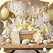 Blueweenly 8 Sets Silly Goose 1st Birthday Decoration 157 Inch Yellow Soft Silly Goose Stuffed Animal Hat with Wood Table Decor for Birthday Party Baby Shower Decoration - Image 4