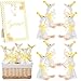 Blueweenly 8 Sets Silly Goose 1st Birthday Decoration 157 Inch Yellow Soft Silly Goose Stuffed Animal Hat with Wood Table Decor for Birthday Party Baby Shower Decoration - Image 2
