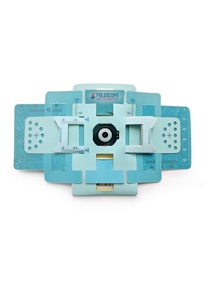Robocraze Foldable DIY Paper Foldscope Microscope Basic kit DIY paper Microscope- (Pack of 1) - Image 1
