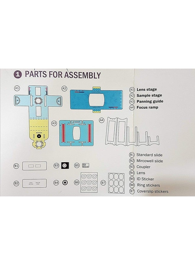Robocraze Foldable DIY Paper Foldscope Microscope Basic kit DIY paper Microscope- (Pack of 1) - Image 4