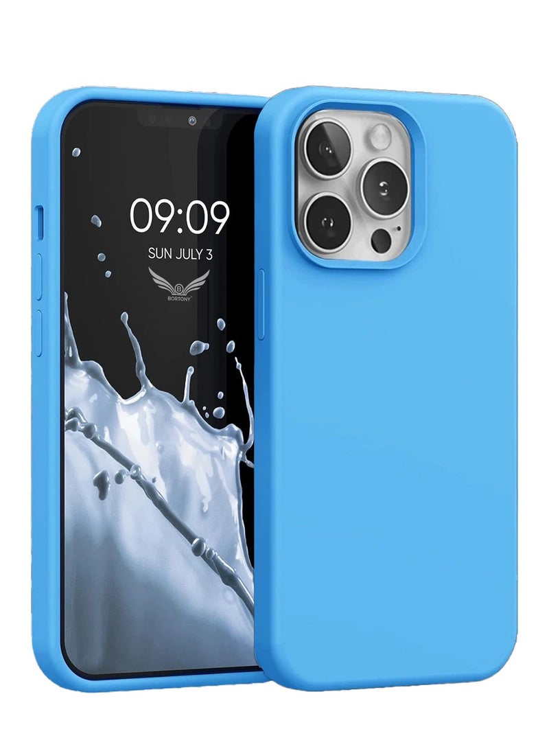 BORTONY iPhone 14 Pro Case Cover Liquid Silicone Anti Scratch Anti Fingerprint Soft Silky Touch Shockproof Protective Cover - Image 1